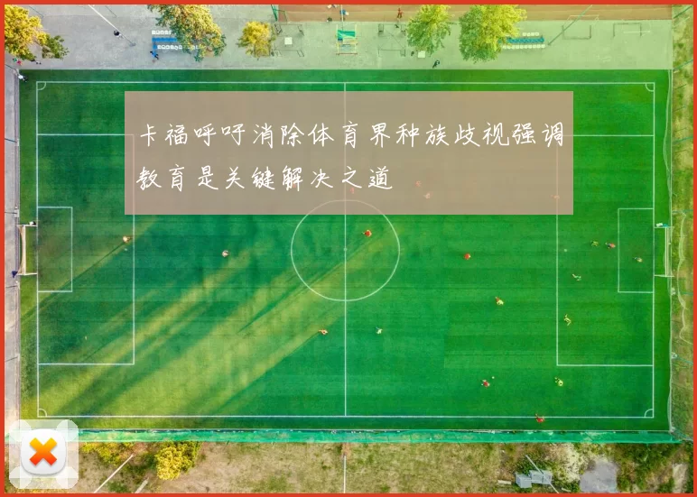 卡福呼吁消除体育界种族歧视强调教育是关键解决之道